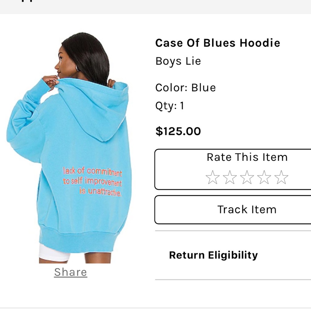 Boys lie sweatshirt